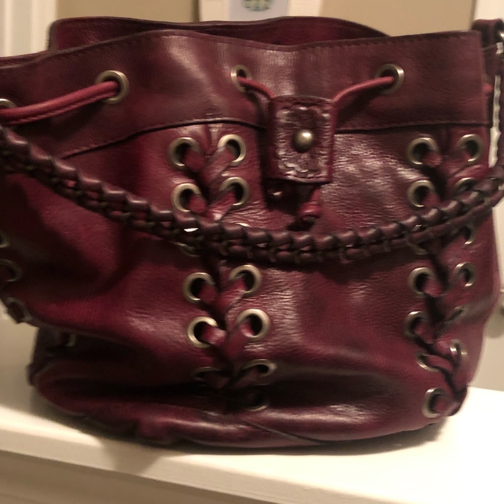 Patricia Nash leather bucket purse